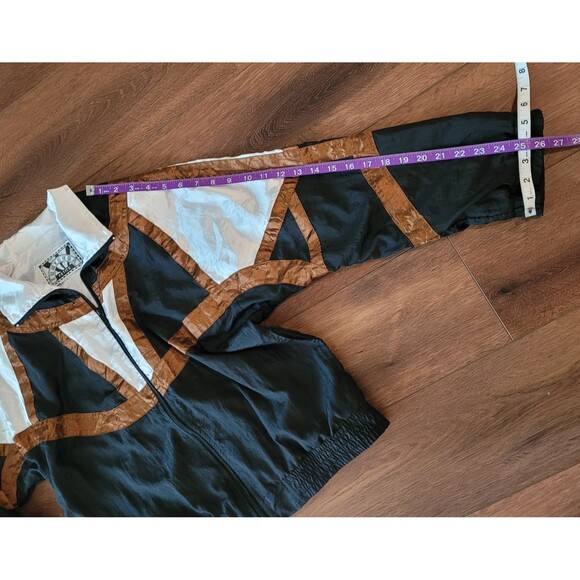 VTG SUNTERRA Petite Size M ? Windbreaker Nylon Jacket 90s NO TAG FLAW READ - Picture 3 of 16